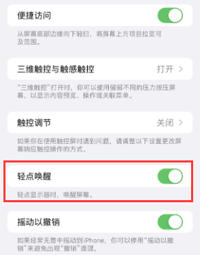 南城苹果授权维修站分享iPhone轻点无法唤醒怎么办 