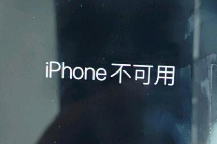 南城苹果服务网点分享锁屏界面显示“iPhone 不可用”如何解决 